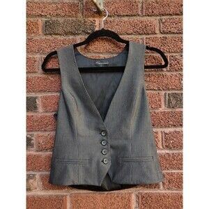 Vintage Y2K Forever 21 Pinstripe Womens Fitted Vest Size Medium 2000s